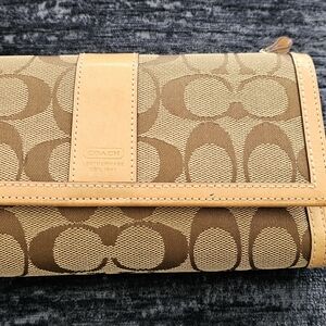 Coach Tan Signature Wallet